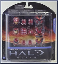 Spartan CQB Custom Armor (Team Red) from Halo Reach - Series 5 - Armor Packs manufactured by McFarlane [Front]