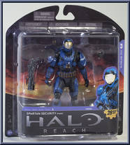 Spartan Security (Male / Team Blue) from Halo Reach - Series 5 manufactured by McFarlane [Front]