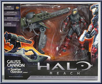 Warthog Gauss Cannon (with Spartan Operator) from Halo Reach - Series 3 - Upgrade Packs manufactured by McFarlane [Front]