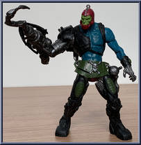 Trapjaw (Blue Chest / Olive Green Accessories) from He-Man - 2002 Series - Basic Series manufactured by Mattel [Loose]