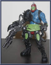 Trapjaw (Blue Chest / Lime Green Accessories) from He-Man - 2002 Series - Basic Series manufactured by Mattel [Loose]