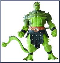 Whiplash (Black Loincloth & Red Spear) from He-Man - 2002 Series - Basic Series manufactured by Mattel [Loose]
