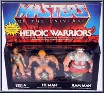 Heroic Warriors - Teela, He-Man & Ram Man from He-Man - Masters of the Universe - Multi-Packs manufactured by Mattel [Front]