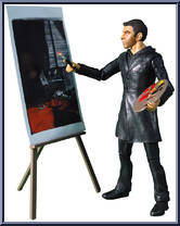 Sylar (Easel & Painting) from Heroes - Exclusives manufactured by Mezco [Loose]