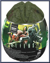 Green / White Xenomorphs from Heroes - Xenomorph Eggs manufactured by Mega Brands [Front]