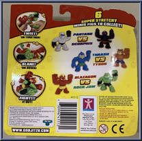 Blazagon vs. Rock Jaw from Heroes of Goo Jit Zu - Minis manufactured by Character Options [Back]