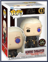 Aemond Targaryen (Sapphire Eye) (Glows in the Dark) (Chase) from House of the Dragon - Pop! Vinyl Figures manufactured by Funko [Front]