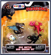 Epic Battle Mini Dragon Set from How to Train Your Dragon 2 - Mini Figures manufactured by Spinmaster [Front]