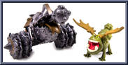 Gronckle vs Gronckle Cannon from How to Train Your Dragon 2 - Mini Figures manufactured by Spinmaster [Loose]