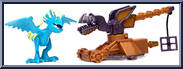 Nadder vs. Nadder Nabber from How to Train Your Dragon 2 - Mini Figures manufactured by Spinmaster [Loose]