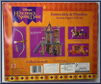 Esmeralda & Phoebus from Hunchback of Notre Dame - Action Figures manufactured by Mattel [Back]