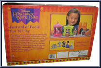 Festival of Fools Put 'N Play from Hunchback of Notre Dame - Playsets manufactured by Mattel [Back]