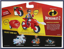 Elasticycle & Elastigirl from Incredibles 2 - Junior Supers manufactured by Jakks Pacific [Back]
