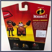 Elastigirl & Underminer from Incredibles 2 - Junior Supers manufactured by Jakks Pacific [Back]