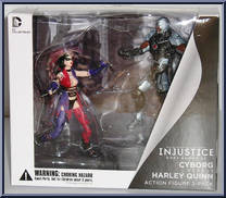 Cyborg vs Harley Quinn Action Figure