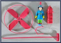 Inspector Gadget (Copter) from Inspector Gadget - Basic Series manufactured by Tiger Toys [Loose]