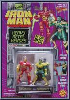 Iron Man vs. Mandarin from Iron Man - Heavy Metal Heroes manufactured by Toy Biz [Front]