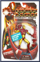 Iron Man (Hot Zone Armor) from Iron Man - 2008 Movie - Concept Series manufactured by Hasbro [Front]