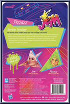 Pizzazz from Jem and the Holograms - ReAction Figures manufactured by Super7 [Back]