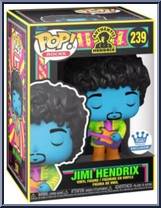 Jimi Hendrix (Black Light / Blue Face) from Jimi Hendrix - Pop! Vinyl Figures manufactured by Funko [Front]