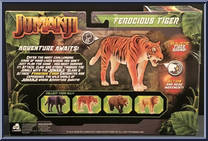 Ferocious Tiger from Jumanji - Basic Series manufactured by Lanard Toys [Back]