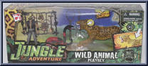 Wild Animal Playset (Leopard) from Jungle Adventure - Basic Series manufactured by Chap Mei [Front]