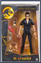 Dr. Ian Malcolm (Walkie Talkie) from Jurassic Park - Amber Collection - Humans manufactured by Mattel [Front]