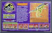 Thrasher T-Rex from Jurassic Park - Chaos Effect - Dino-Strike manufactured by Kenner [Back]