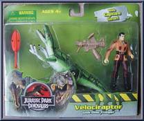 Velociraptor with Dino Trooper Action Figure