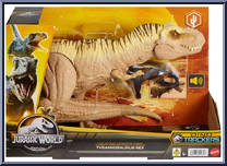 Tyrannosaurus Rex from Jurassic World - Dino Tracker - Hunt 'N Chomp manufactured by Mattel [Front]