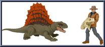 Dr. Alan Grant & Dimetrodon from Jurassic World - Dominion - Basic Series manufactured by Mattel [Loose]
