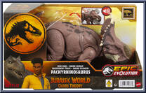 Pachyrhinosaurus from Jurassic World - Epic Evolution - Wild Roar - Chaos Theory manufactured by Mattel [Front]