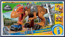 Owen Grady And T. Rex Dinosaur from Jurassic World - Imaginext - Basic Series manufactured by Fisher-Price [Front]