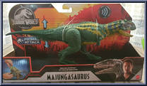 Majungasaurus from Jurassic World - Primal Attack - Sound Strike manufactured by Mattel [Front]