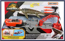 Mosasaurus Rescue Action Boat from Jurassic World - Rebirth - Matchbox manufactured by Mattel [Front]
