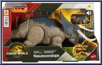 Nasutoceratops from Jurassic World - Rebirth - Wild Roar manufactured by Mattel [Front]