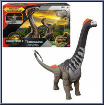 Titanosaurus from Jurassic World - Rebirth - Super Colossal manufactured by Mattel [Front]