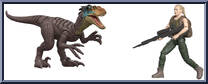 Zora Bennett & Velociraptor Action Figure