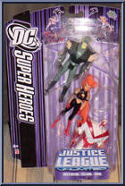 Green Arrow / Volcana / Hawk from Justice League Unlimited - 3-Packs - DC Super Heroes - Purple Cards manufactured by Mattel [Front]