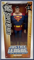 Superman (Yellow Logo) from Justice League Unlimited - 10" Scale - DC Super Heroes - Yellow Box manufactured by Mattel [Front]
