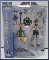 Roxas / Donald / Goofy (with Oathkeeper Keyblade) from Kingdom Hearts - Series 2 manufactured by Diamond Select [Front]