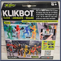 Warp from Klikbot - Series 2 - Villain manufactured by Zing [Back]
