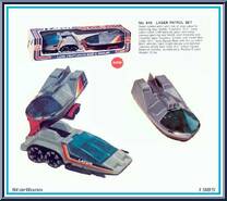 Land Craft, Space Boat & Trailer from Laser Force - Basic Series manufactured by Gay Toys [Front]
