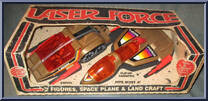 Space Plane And Land Craft (Silver / Red) from Laser Force - Basic Series manufactured by Gay Toys [Front]