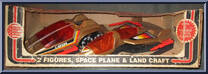 Space Plane And Land Craft (Silver / Red) Action Figure