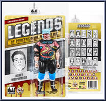 Mikey Whipwreck (Blue Ankles / Bloody) from Legends of Professional Wrestling - Yellow Cards manufactured by Figures Toy Company [Front]