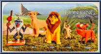 5 Piece Collectibe Figure Set from Lion King - Basic Series manufactured by Just Play [Back]