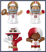 San Francisco 49ers (Alternate Jersey) from Little People Collector - NFL manufactured by Fisher-Price [Loose]