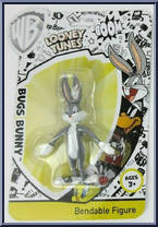 Bugs Bunny from Looney Tunes - Bendables - White Package manufactured by NJ Croce [Front]