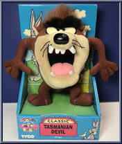 Tasmanian Devil from Looney Tunes - Plush manufactured by Tyco [Front]